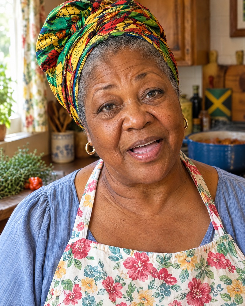 Auntie Myrtle in her kitchen